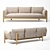 Sleek Tapio Sofa by Paola Lenti 3D model small image 1