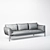 Sleek Tapio Sofa by Paola Lenti 3D model small image 3