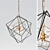 Modern Gold Pendant Lights Set 3D model small image 2