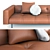 EREI DE PADOVA Elisa Ossino Leather Sofa 3D model small image 2