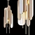 Crystal Love: Rose Quartz Suspension Lamp 3D model small image 1