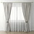 Elegant Window Drapes 3D model small image 1