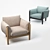 Elegant Tapio Armchairs: Exquisite Design & Unmatched Comfort 3D model small image 1