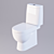 Sleek Fest Toilet Bowl 3D model small image 1
