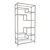 Sleek Stainless Steel Bookshelf - 5 Layers 3D model small image 1