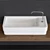 Elegant Rectangular Ceramic Handrinse Basin 3D model small image 2