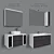 Aquaton Brook 100: Modular Collection for Stylish Bathroom 3D model small image 1