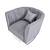 Elegant Shellon Armchair: Sleek Design & Comfort 3D model small image 3