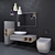 Designer Bathroom Set: Modern 3D Model 3D model small image 2