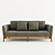 Sleek Modern Sofa Design 3D model small image 2