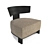 Elegant Armchair Clipper by Molteni 3D model small image 1