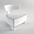 Elegant Armchair Clipper by Molteni 3D model small image 2
