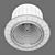 Lega 16 Lightstar: Stylish Recessed Spotlight 3D model small image 3