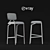Sleek & Contemporary Design Bar Stool 3D model small image 3