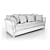 Vogue Textile Sofa: Contemporary Design for Style and Comfort 3D model small image 3