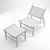 Stellar Works Triangle Chair & Ottoman 3D model small image 3