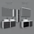 Aquaton Brook Collection: Modular Furniture for Bathroom 3D model small image 1