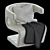 Cozy Gamma Dean Armchair 3D model small image 2