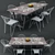 Contemporary Dining Set: Sleek and Stylish 3D model small image 1