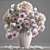 Spring White Floral Bouquet 3D model small image 3