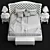 Elegant Vanity Bed - Timeless Charm for Your Bedroom 3D model small image 3