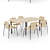 Modern Bernhardt Design Autobahn Table Set 3D model small image 2