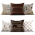 Elegant Embroidered Cushions 3D model small image 1