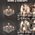 Gyro Crystal Chandelier: Stunning Illumination & Modern Design 3D model small image 2