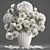 Elegant White Blossom Bouquet 3D model small image 3