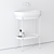 Exquisite Ribbon Console Washbasin 3D model small image 3