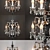 Elegant Crystal Sconce: Clear & Antique Rust 3D model small image 2