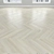 White Oak Parquet Flooring: Herringbone, Linear, Chevron 3D model small image 2