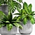 Vintage Planter Set - 100 3D model small image 3