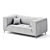 Toro 2 Seater Sofa - Modern Elegance 3D model small image 2