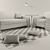 Armani Hector Living Room Set 3D model small image 2