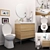 Modern Bathroom Furniture Set 3D model small image 1