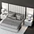 Adler Diamond Tufted Bed - RH Modena Collection 3D model small image 3