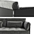 Poltrona Frau Sofa Clayton 1470 3D model small image 2