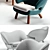 Modern Pelican Chair: Finn Juhl 3D model small image 3