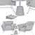 Loft Chill Chair - Contemporary Comfort 3D model small image 3