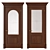 Decanto Collection: Elegant Enamel Wood Doors 3D model small image 1