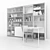 Versatile Shelving with Table, Chair & Decor 3D model small image 3