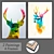 Modern Art Set 175: 2 Paintings & 4 Frames 3D model small image 1