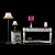 Elegant Tavant Console Table 3D model small image 1
