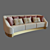 Luxury Triple Sofa: INFINITY 6052 3D model small image 1
