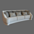 Luxury Triple Sofa: INFINITY 6052 3D model small image 3