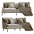 Westley Sofa: Sleek and Stylish Seating Solution 3D model small image 1