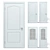 Modern Unwrap Interior Door Set 3D model small image 1