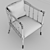 Windsor Style Accent Chair: Caracole Acker 3D model small image 3