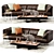 Modern Modloft Essex Sofa - Sleek and Stylish 3D model small image 1